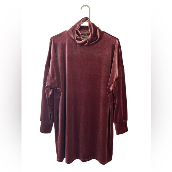 Urban Outfitters Holiday Party Dress Velvet Long Sleeve Size Small - Picture 4 of 12